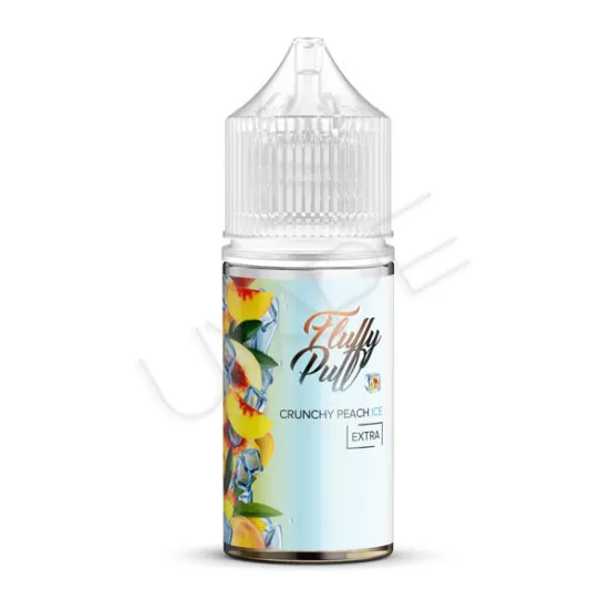 Фото - Ароматизатор Fluffy Puff Salt Crunchy Peach Ice 30 мл (со вкусом персиковых хлопьев с холодком)
