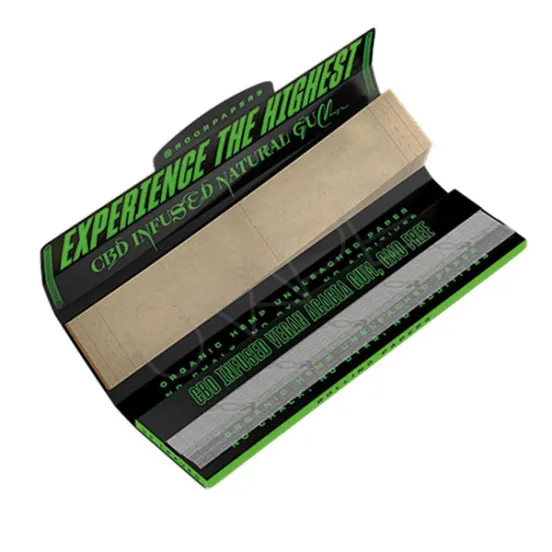 Фото - Бумага для самокруток ROOR - ORGANIC CBD Kingsize Connoisseur (GREEN)