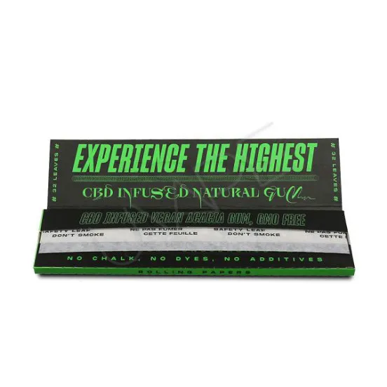 Фото - Бумага для самокруток ROOR - ORGANIC CBD Kingsize Slim Papers (GREEN)