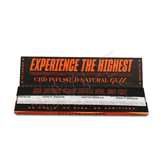 Фото - Бумага для самокруток ROOR - UNBLEACHED CBD Kingsize Slim Papers (ORANGE)