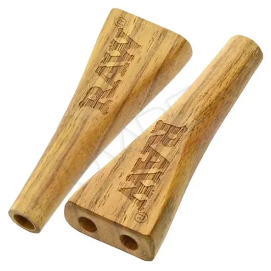 Фото - Мундштук RAW - Double Barrel Wooden Cigarette Holder - REG / 1.25