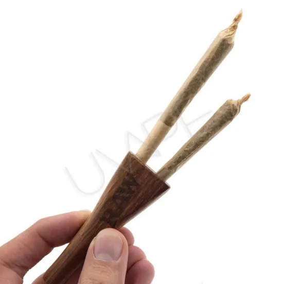 Фото - Мундштук RAW - Double Barrel Wooden Cigarette Holder - REG / 1.25