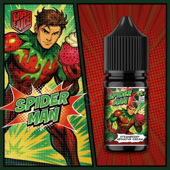 Фото - Ароматизатор Super Heroes Strawberry Absinthe Cream 30 мл (со вкусом клубники с абсентом, драгонфрутом и сливками)