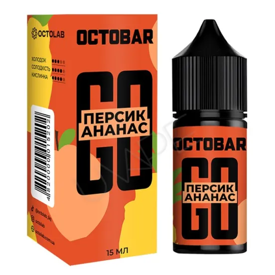 Фото - Ароматизатор Octobar GO: Персик Ананас 30 мл