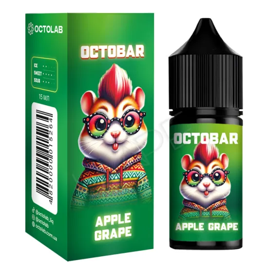 Фото - Ароматизатор Octobar NFT Apple Grape 30 мл (со вкусом яблока и винограда)