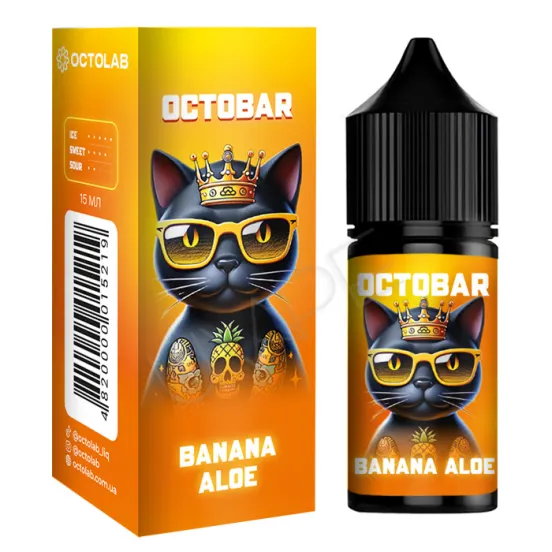 Фото - Ароматизатор Octobar NFT Banana Aloe 30 мл (со вкусом банана и алое)