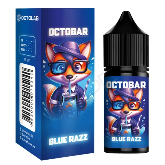 Фото - Ароматизатор Octobar NFT Blue Razz 30 мл (со вкусом лимонада и малины)