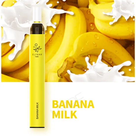 Фото - Одноразова електронна сигарета Elf Bar T600 600 затяжок Banana Milk