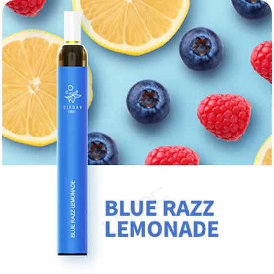 Фото - Одноразова електронна сигарета Elf Bar T600 600 затяжок Blue Razz Lemonade