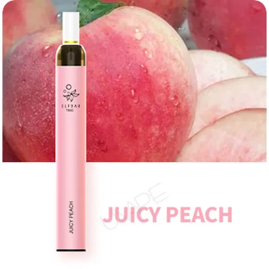 Фото - Одноразова електронна сигарета Elf Bar T600 600 затяжок Juicy Peach