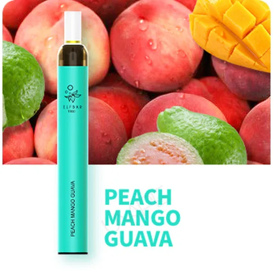 Фото - Одноразова електронна сигарета Elf Bar T600 600 затяжок Peach Mango Guava