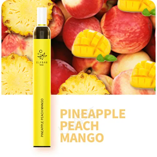 Фото - Одноразова електронна сигарета Elf Bar T600 600 затяжок Pineapple Peach Mango