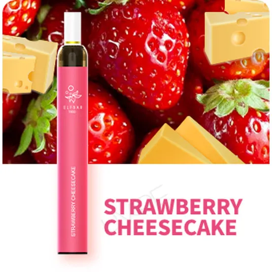 Фото - Одноразова електронна сигарета Elf Bar T600 600 затяжок Strawberry Сheesecake