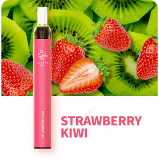 Фото - Одноразова електронна сигарета Elf Bar T600 600 затяжок Strawberry Kiwi
