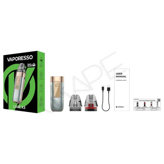 Фото - POD-система Vaporesso LUXE X3 2600 мАг Grey Silk