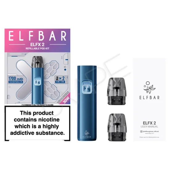 Фото - Багаторазова POD система Elfbar ELFX 2 1700 mAh Matte Black