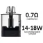 Фото - VooPoo Vrizz 15 мл 0.7 Ом картридж