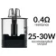 Фото - VooPoo Vrizz V2 dual mesh 15 мл 0.7/0.4 Ом картридж