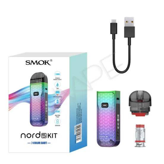 Фото - ПОД-мод система Smok Nord 5 Pod Kit 2000 мАг Blue Pink Dart