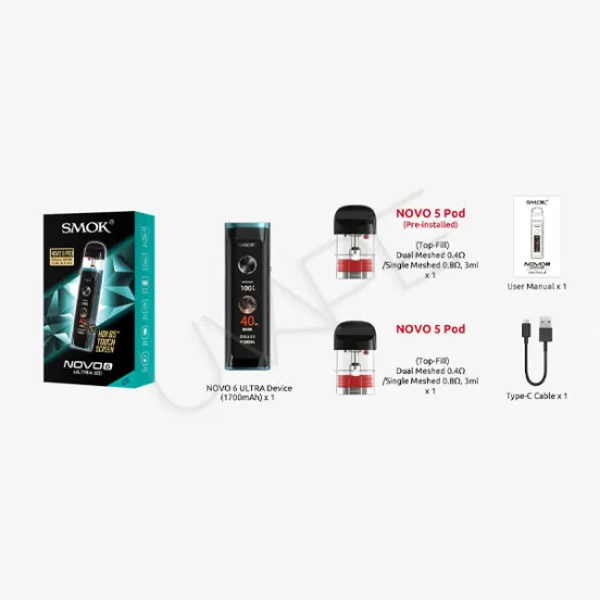 Фото - POD-система SMOK Novo 6 Ultra kit 1700 мАч Lake Blue