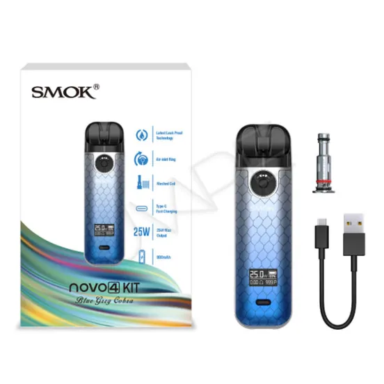 Фото - POD Smok Novo 4 800 мАч Fluid Black Grey