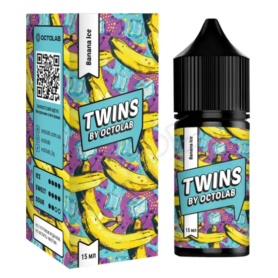 Фото - Ароматизатор Twins Banana Ice 30 мл (со вкусом банана с холодком)