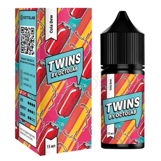 Фото - Ароматизатор Twins Cola Dew 30 мл (со вкусом колы с цитрусом)