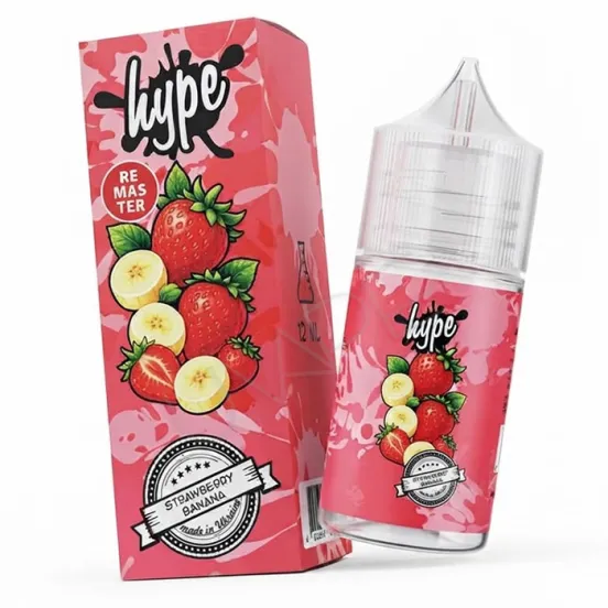 Фото - Ароматизатор Hype Strawberry Banana 30 мл (со вкусом клубники и банана)