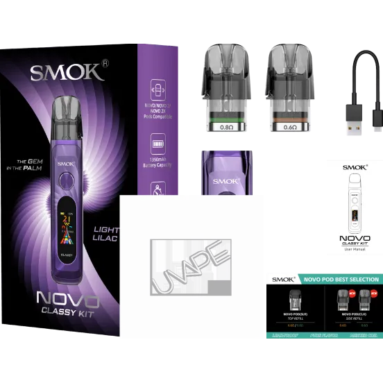 Фото - POD-система SMOK Novo Classy Kit 1350 мАг Jet Black