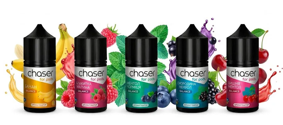 Вкусы жижи Chaser For Pods