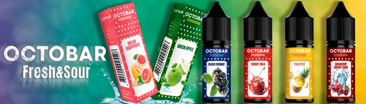 Жидкость Octobar Fresh Sour 15 мл баннер