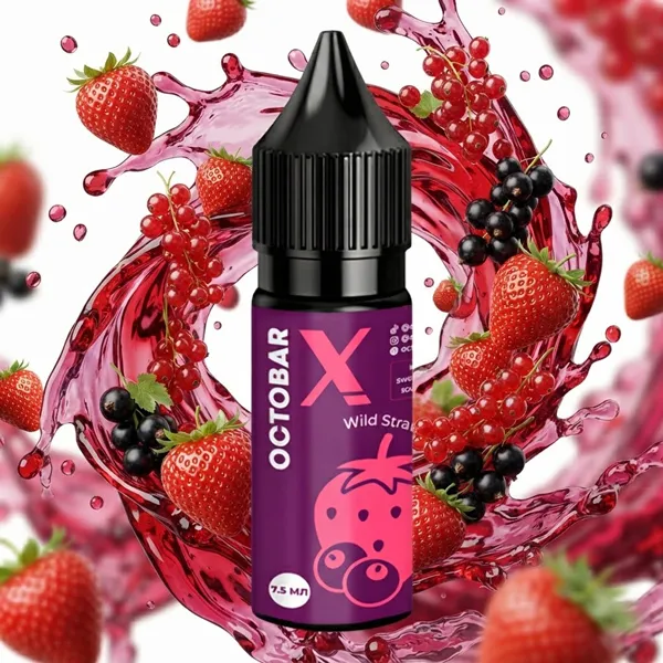 Жидкость Octobar X 15 мл strawberry currant
