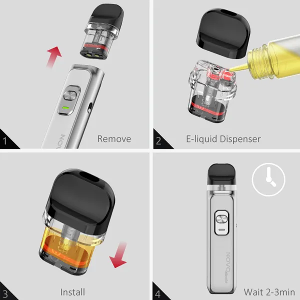POD-система Smok Novo Master як заправити картридж