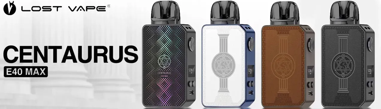 Pod-mod Lost Vape Centaurus E40 MAX банер