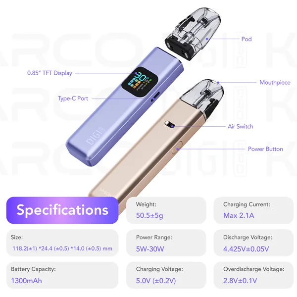 POD-система SMOK Arco Digi Pro характеристики