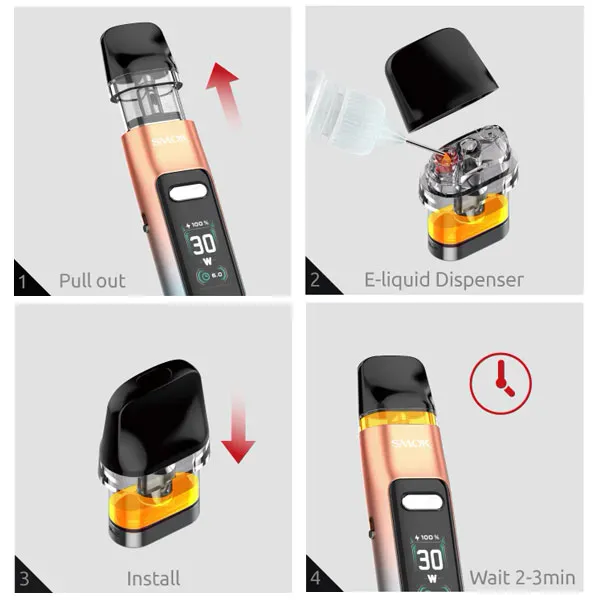 POD Smok Novo GT як заправити картридж