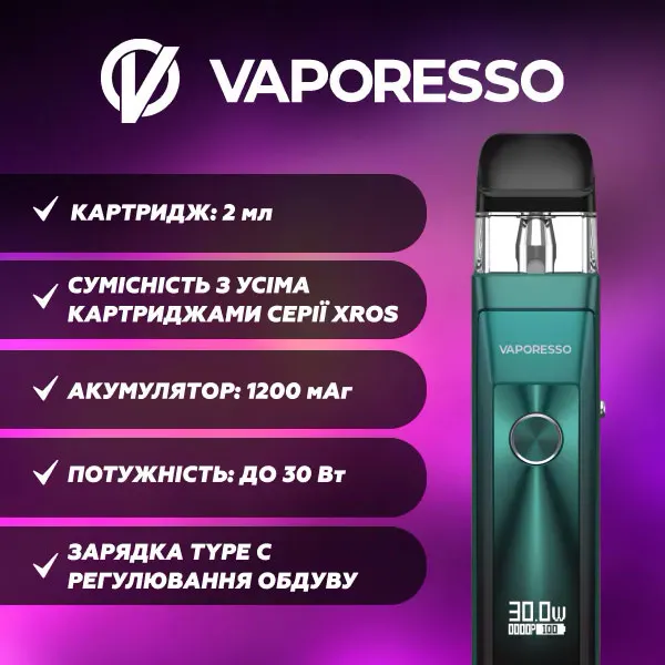 Под-система Vaporesso Xros Pro характеристики