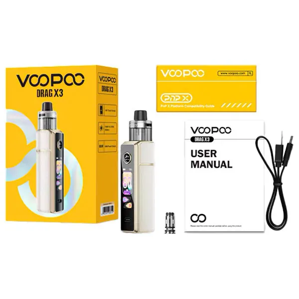 Pod-mod VooPoo Drag X3 комплектация