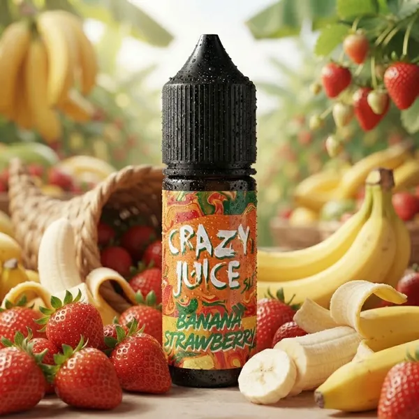 Рідина Crazy Juice Salt 15 мл banana strawberry